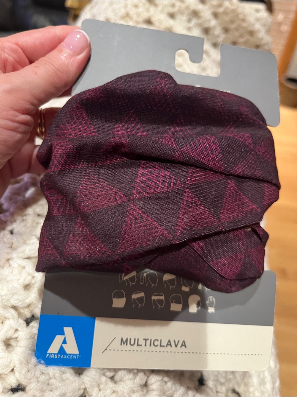 Women’s Multiclava Neck Tube - Plum Pattern